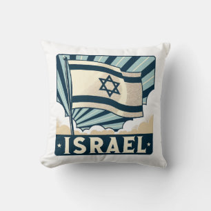 Israel Vintage Travel Poster Kissen