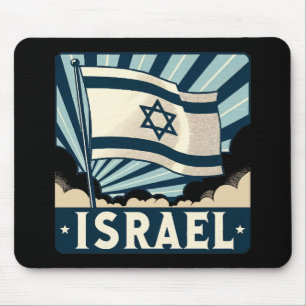 Israel Vintage Travel Poster Mousepad