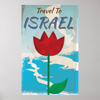 Israel Vintages Urlaubsposter Poster