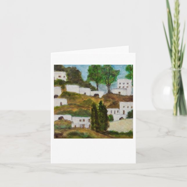 Israeli town blank card karte (Vorderseite)