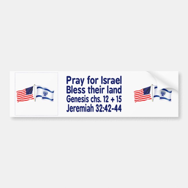 Israeli- u. Flaggesammlung Autoaufkleber (Vorne)
