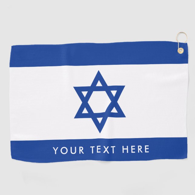Israelian Flagge kundenspezifischen Golf Golfhandtuch (Horizontal)