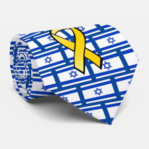 Israelische Flagge Bringt Sie Nach Hause Befreit d Krawatte
