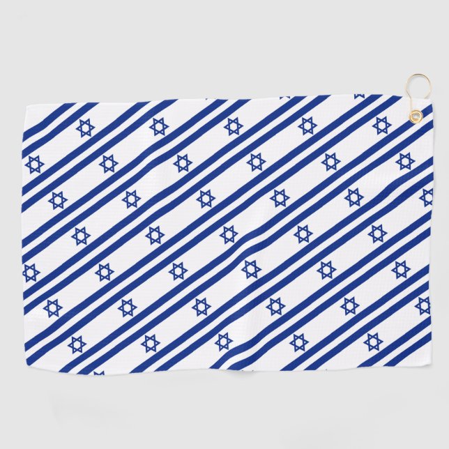 israelische Flagge Golfhandtuch (Horizontal)