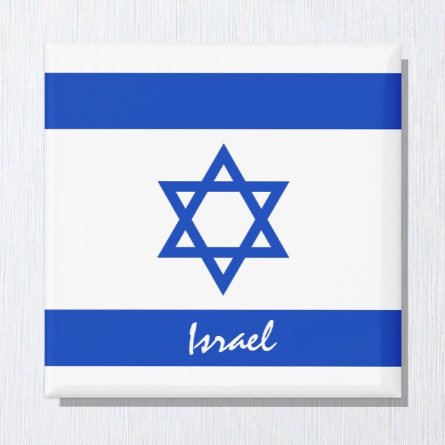 Israelische Flagge/Israel Urlaubs-/Sportfans Magnet (Von Creator hochgeladen)