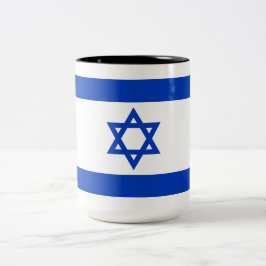 israelische Flagge (Israel) Zweifarbige Tasse