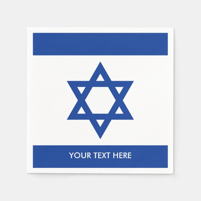 Israelische Flagge - Partys-Servietten Serviette (Vorderseite)