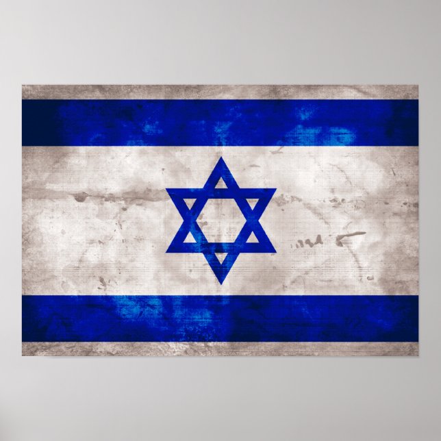 israelische Flagge Poster (Vorne)