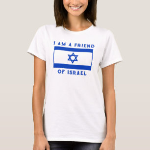 Israelische Flagge Pro-Israel-Freund der israelisc T-Shirt