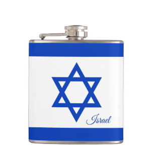 Israelische Flagge / Reisen Israel Mode / Sportfan Flachmann