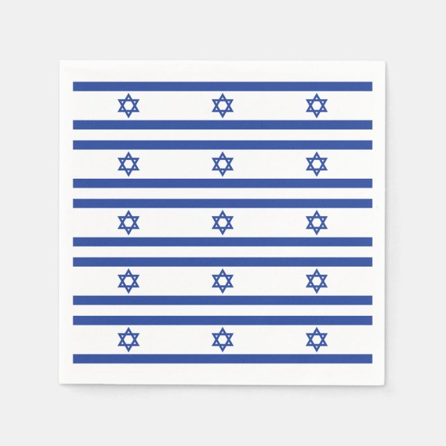 israelische Flagge Serviette (Vorderseite)
