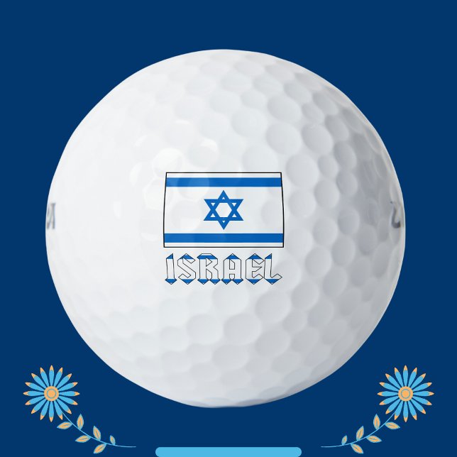 israelische Flagge und Israel Golfball (Von Creator hochgeladen)