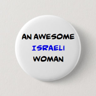 israelische Frau, großartig Button
