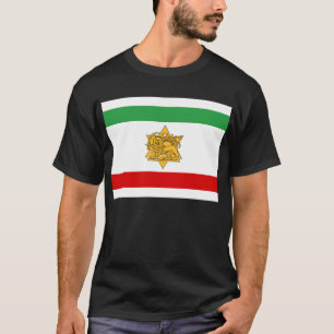 Israelische iranische Löwe und Sonne-Erbeflagge T-Shirt