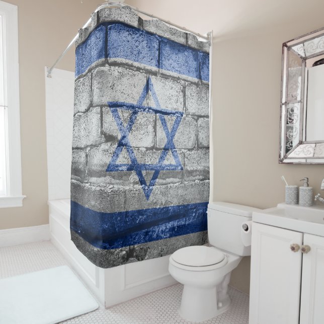 israelische Mauer Duschvorhang (Beispiel)