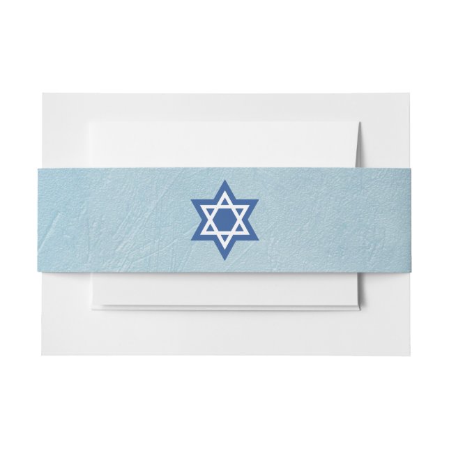 Israelischer jüdischer Star von David Blue und Whi Einladungsbanderole (Vorderseite Beispiel)
