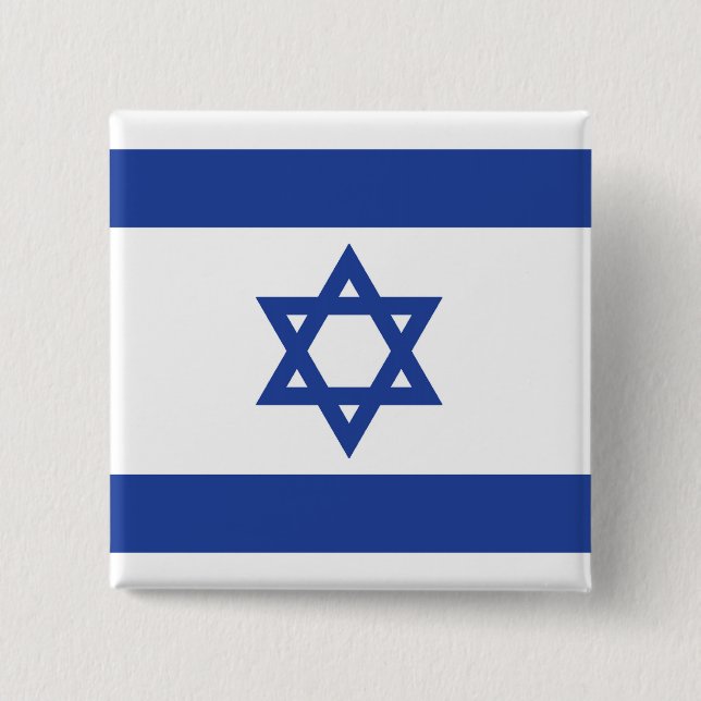 Israels Flagge Button (Vorderseite)