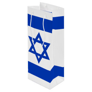 Israels Flagge moderner patriotisch Geschenktüte Für Weinflaschen