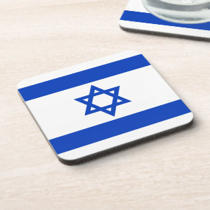 Israels Flagge moderner patriotisch Getränkeuntersetzer