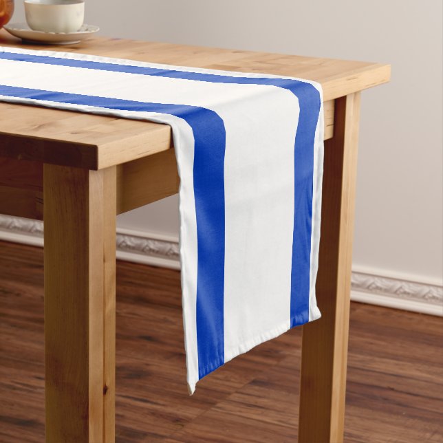 Israels Flagge moderner patriotisch Mittelgroßer Tischläufer (Beispiel)