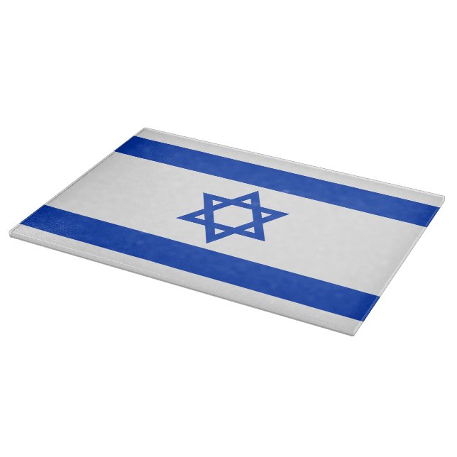 Israels Flagge moderner patriotisch Schneidebrett (Ecke)