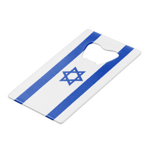 Israels Flagge patriotische Moderne Geldbeutel Flaschenöffner