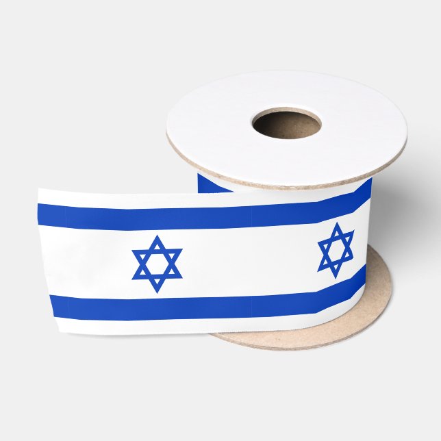 Israels Flagge patriotische Moderne Satinband (Spule)