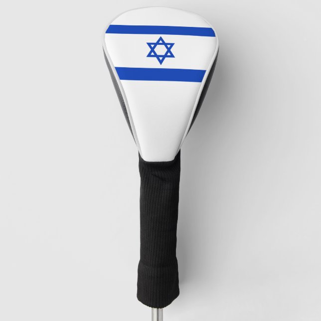 Israels Flaggen Golf Head Cover Golf Headcover (Vorderseite)