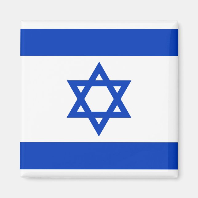 Israels Nationalflagge Magnet (Vorne)