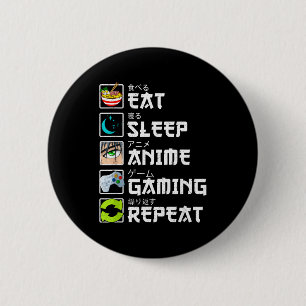 Iss Anime Gaming Wiederholen Kawaii Otaku Anime M Button