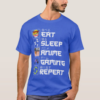 Iss Anime Gaming Wiederholung Otaku Anime Manga Fr T-Shirt