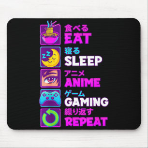 Iss Anime Spielen Wiederholen Kawaii Otaku Anime M Mousepad