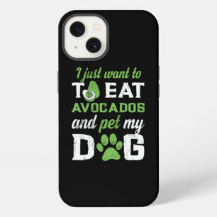 Iss Avocados Streichle Meinen Hund Lustiger Vegane iPhone Hülle