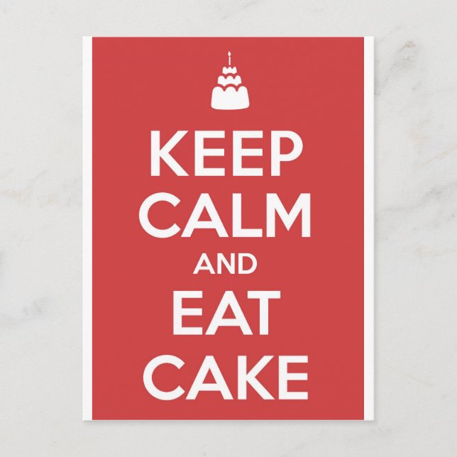 Iss Cake Postkarte (Vorderseite)