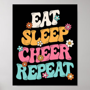 Iss Cheer Führen Wiederholen Cheerleader Cheerlead Poster
