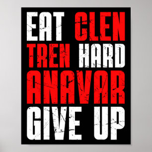 Iss Clen Tren Hart Anavar Aufgeben  Poster
