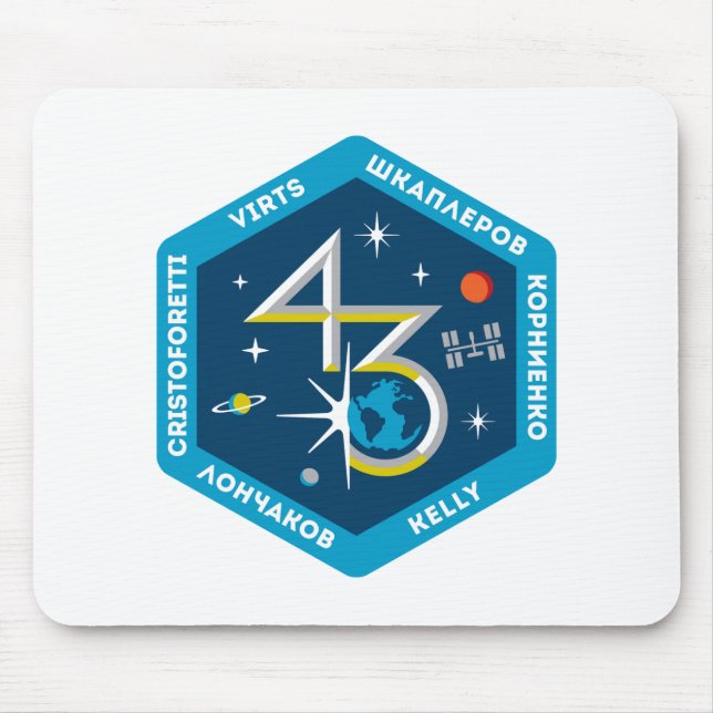 Iss-Crews:  Expedition 43 Mousepad (Vorne)