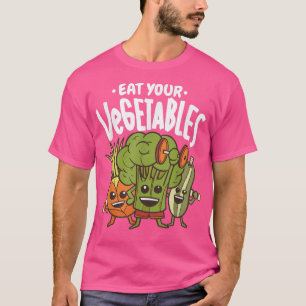 Iss dein Gemüse  Stolz Vegetarier Veganer Zitat  T-Shirt
