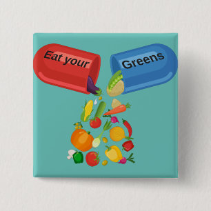 Iss deine Grüntöne Veggie Pill Nutrition Gesunde E Button