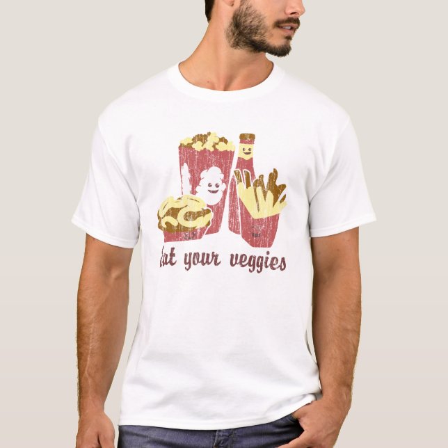 Iss deine Veggies T-Shirt (Vorderseite)