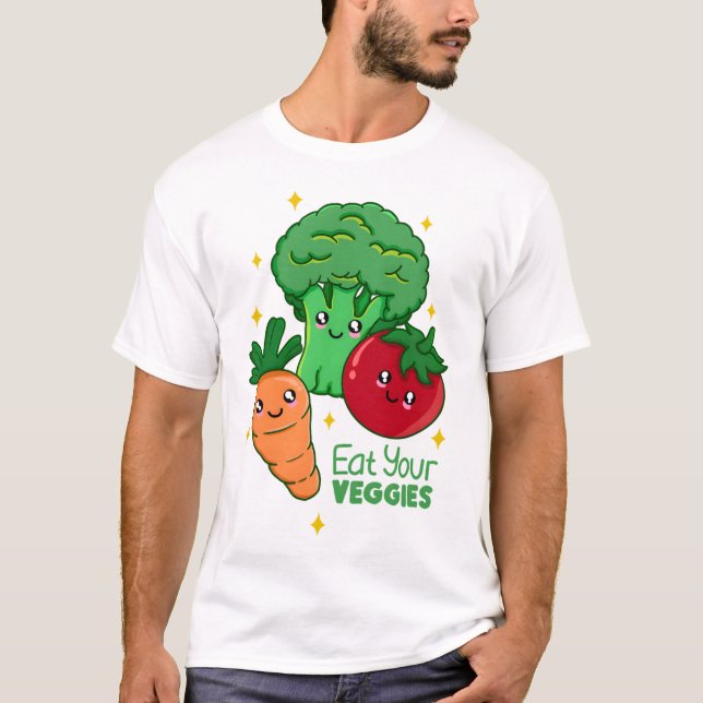 Iss deine Veggies T-Shirt (Vorderseite)