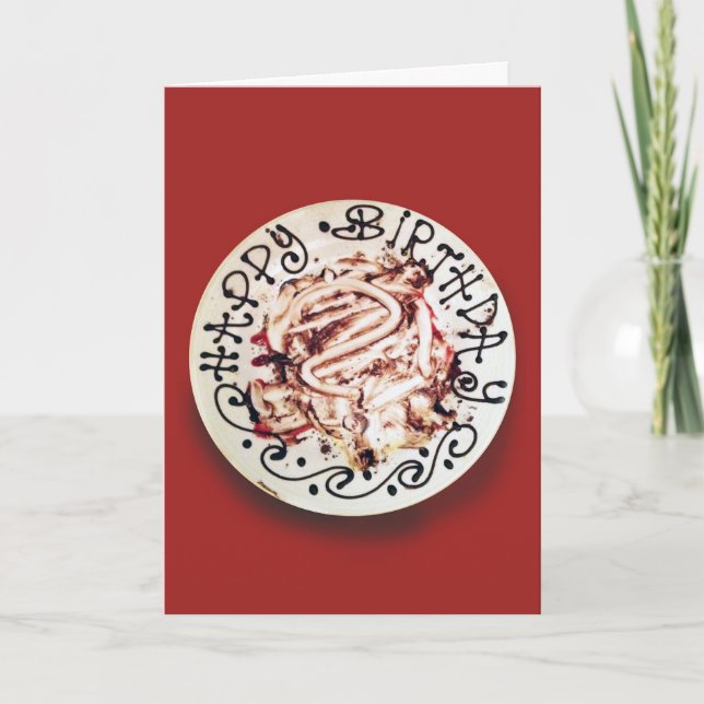 Iss deinen Kuchen Karte (Vorderseite)