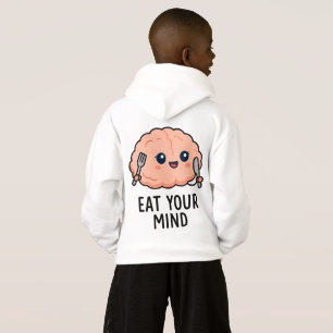 Iss deinen Minenaufkleber - Niedliches Gehirn Hoodie
