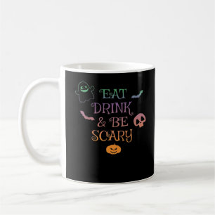 Iss Drink und Beängstigend Halloween Classic Vinta Kaffeetasse
