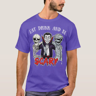 Iss Drink und Beängstigende lustige Halloween Part T-Shirt