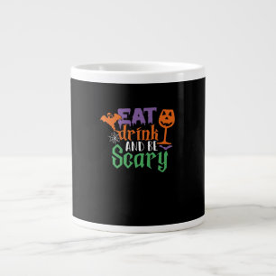 Iss Drink und sei Beängstigend Halloween Classic F Jumbo-Tasse