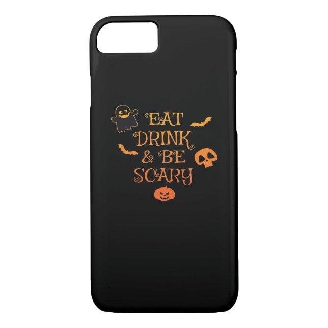 Iss Drink und sei Beängstigend Halloween Classic R Case-Mate iPhone Hülle (Rückseite)