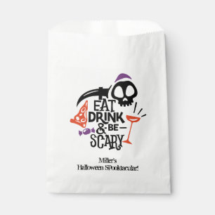 Iss Drink und sei Beängstigend Halloween Geschenktütchen