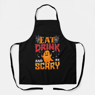 Iss Drink und sei Beängstigend klassisches T-Shirt Schürze