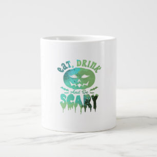 Iss Drink und sei Beängstigend zu Halloween Jumbo-Tasse